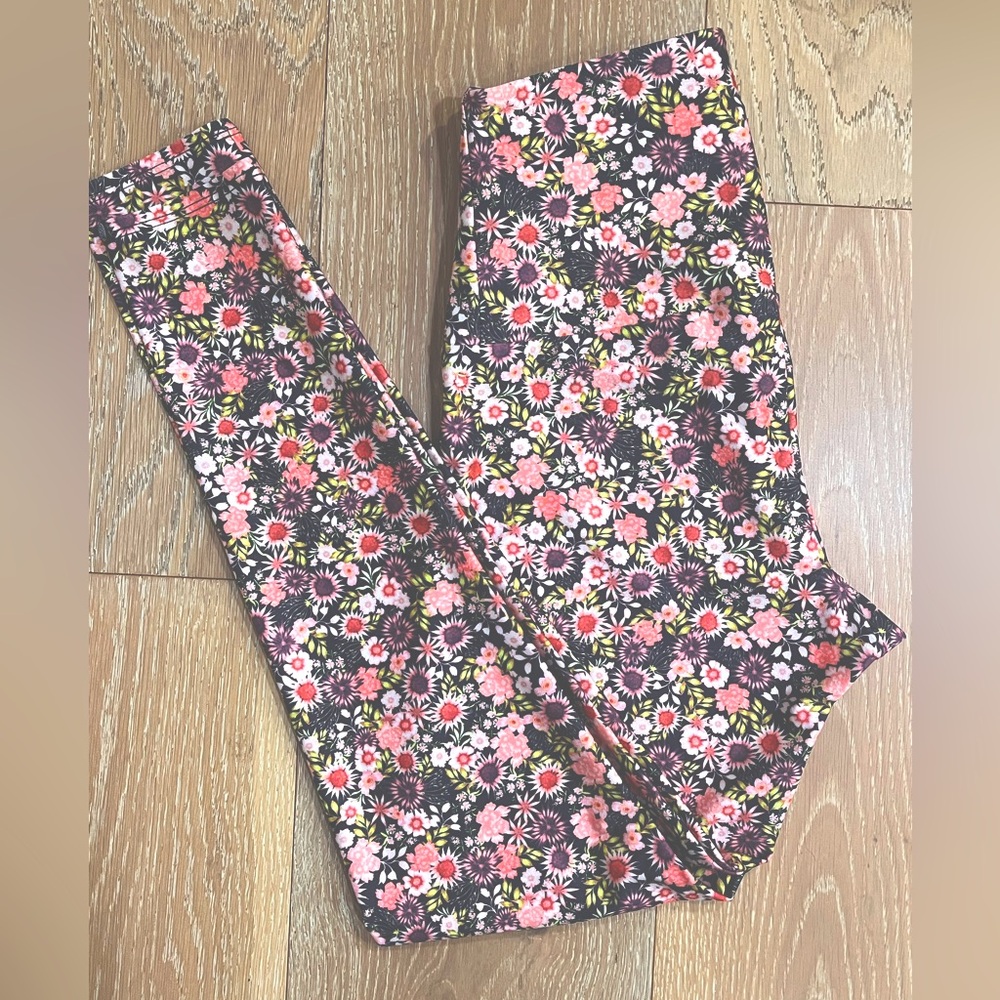 FP Movement + Onzie Black floral print high waisted Leggings